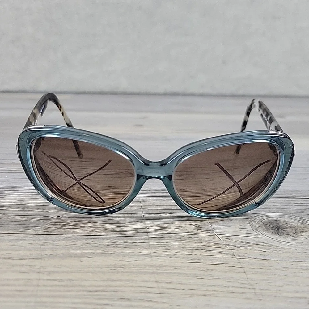 COACH HC 8172 5370D0 CRYSTAL TEAL SNOW LEOPARD TORT‎ 56-16-140 FRAMES ONLY